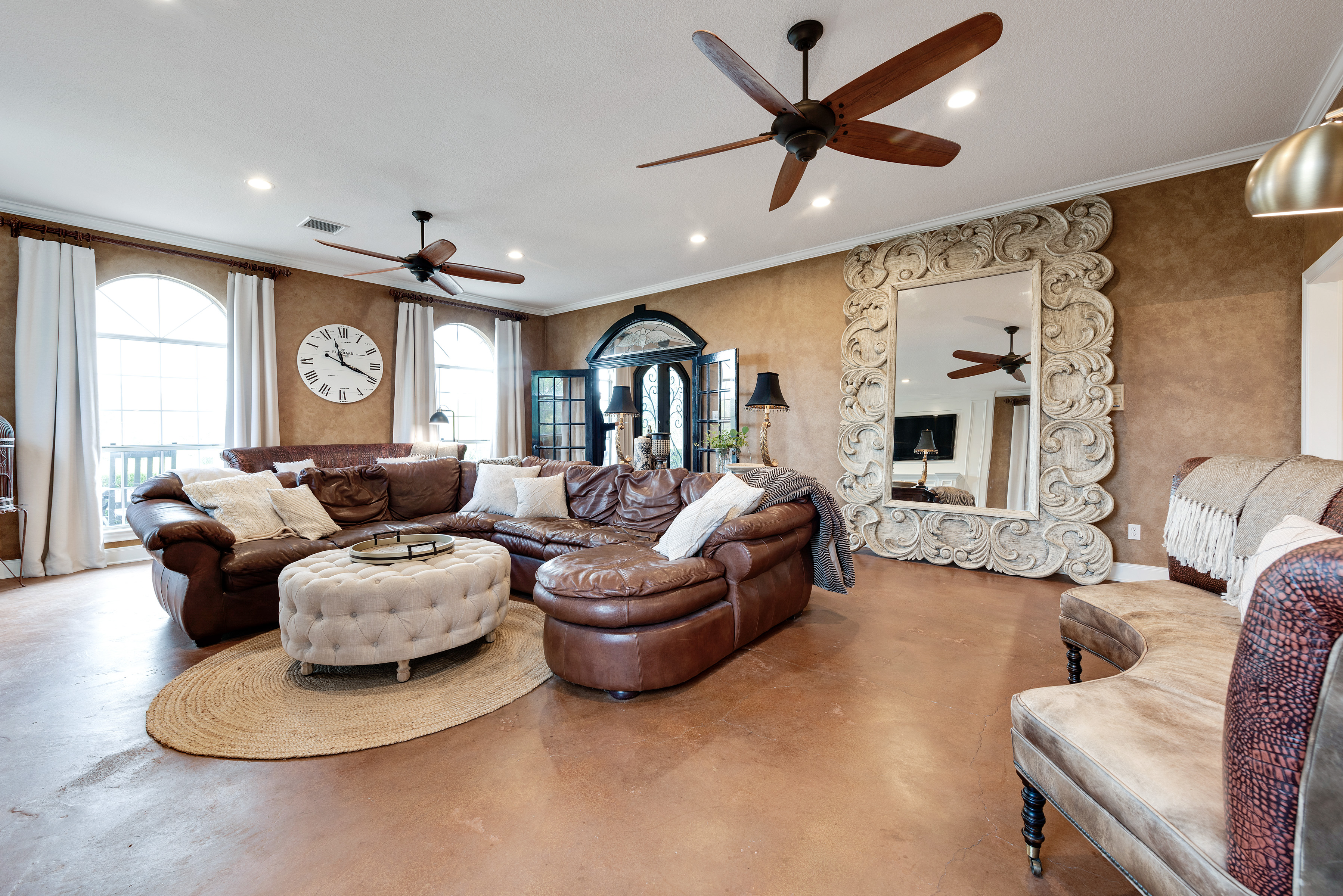 cozy living room with comfy couch